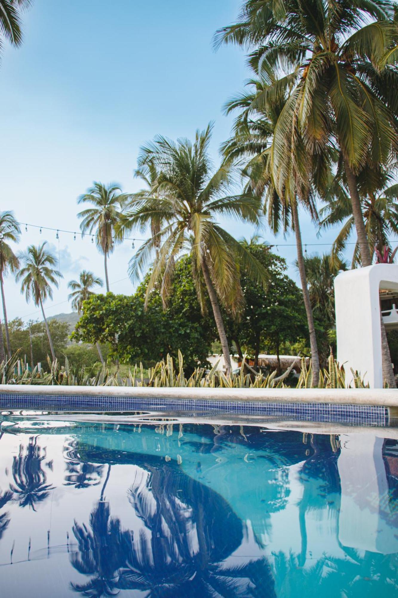 Hotel Tres Santos Troncones Bagian luar foto